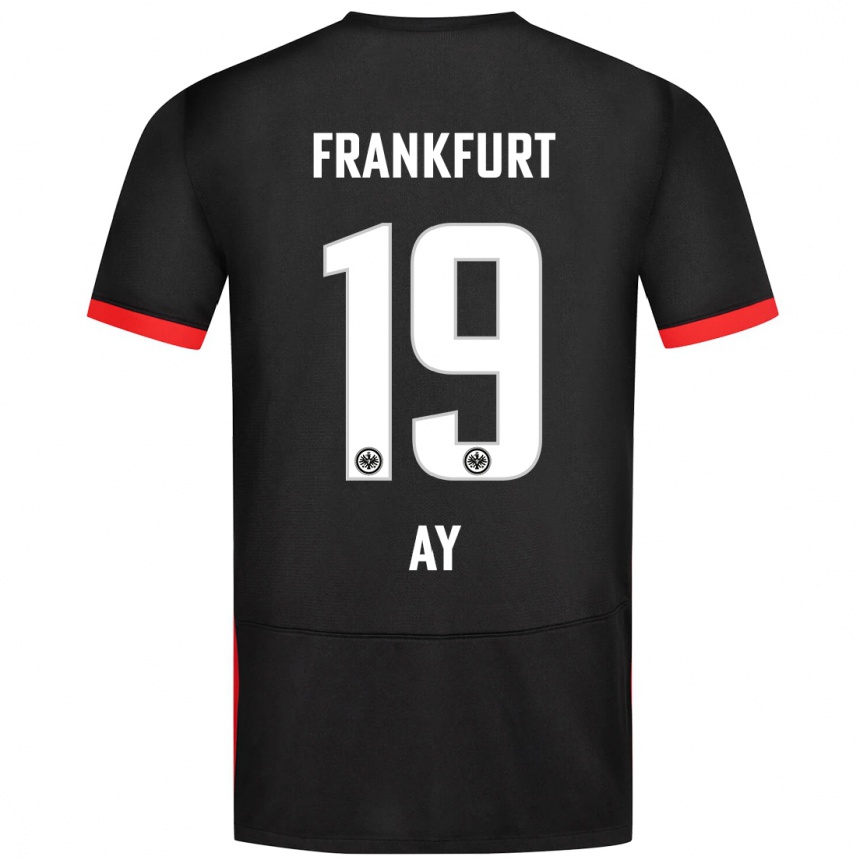 Enfant Football Maillot Ugur Ay #19 Noir Tenues Extérieur 2024/25 Canada