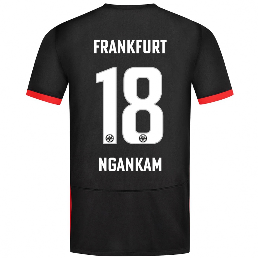 Enfant Football Maillot Jessic Ngankam #18 Noir Tenues Extérieur 2024/25 Canada