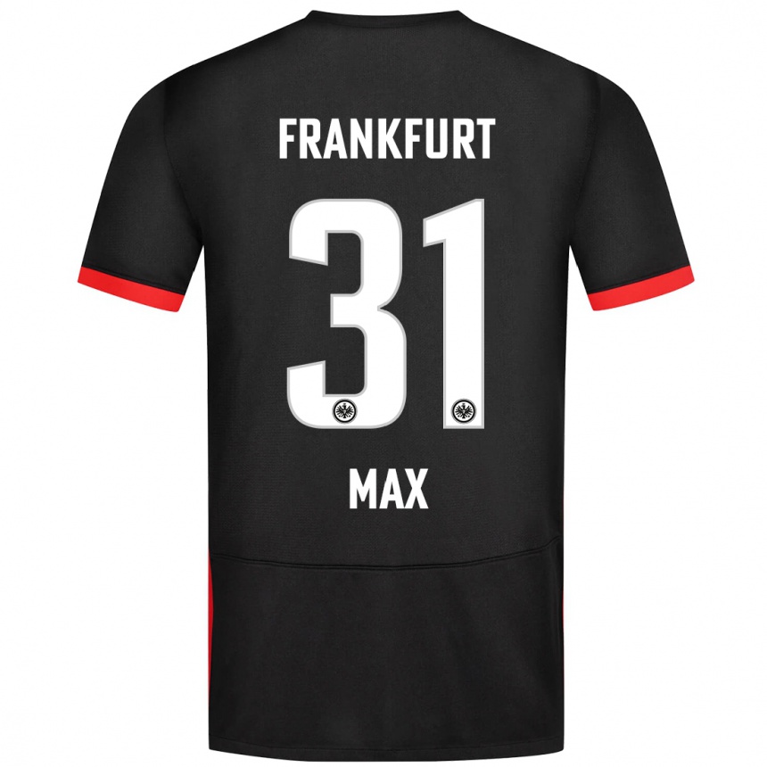 Kids Football Philipp Max #31 Black Away Jersey 2024/25 T-Shirt Canada