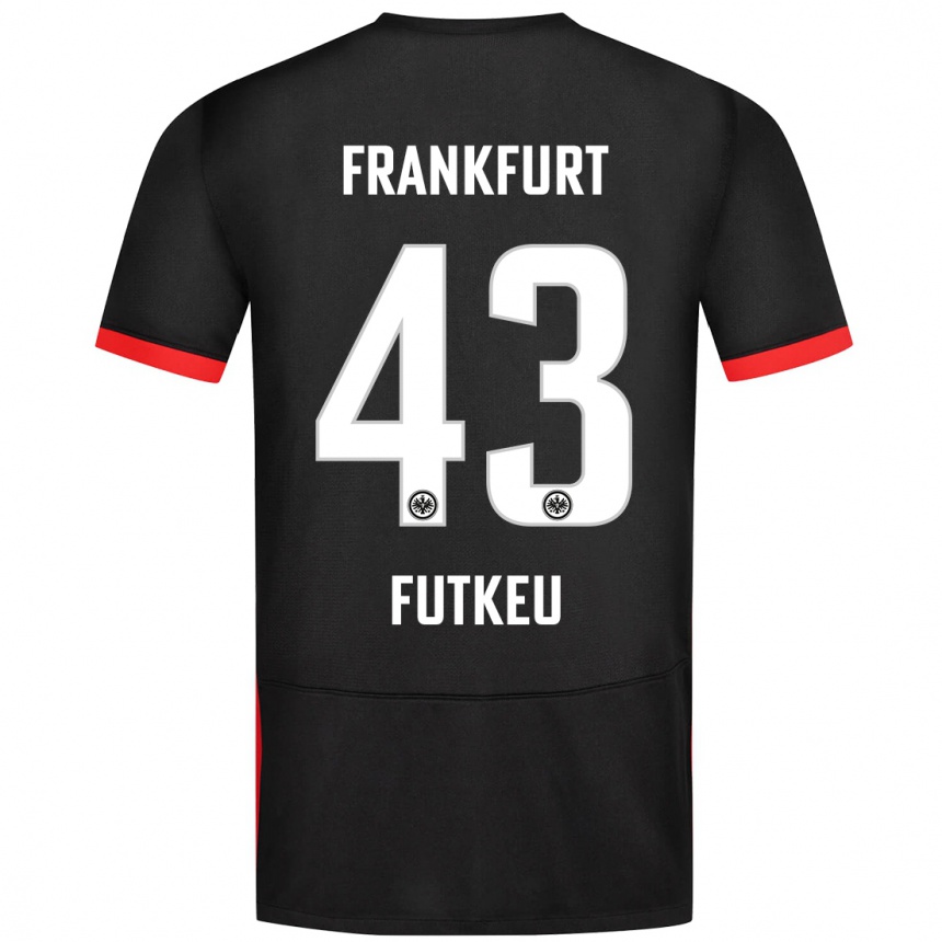 Kids Football Noel Futkeu #43 Black Away Jersey 2024/25 T-Shirt Canada