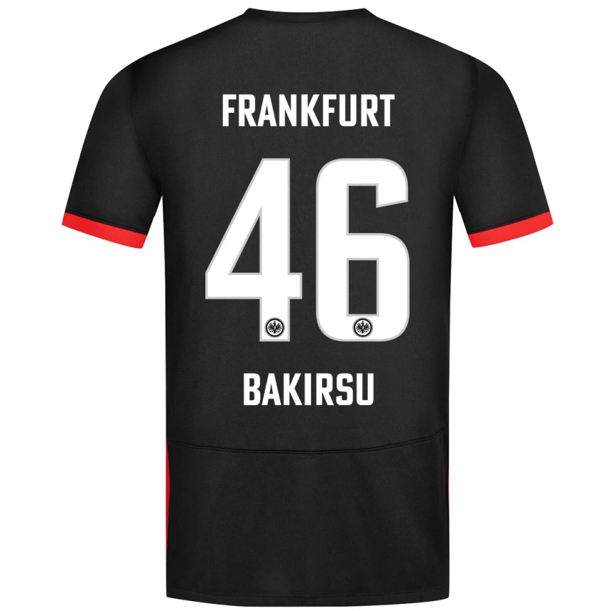 Kids Football Hüseyin Bakirsu #46 Black Away Jersey 2024/25 T-Shirt Canada