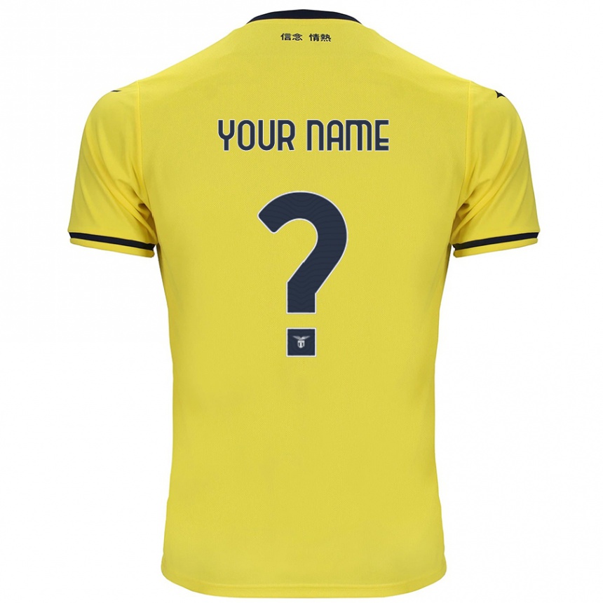 Enfant Football Maillot Votre Nom #0 Jaune Tenues Extérieur 2024/25 Canada