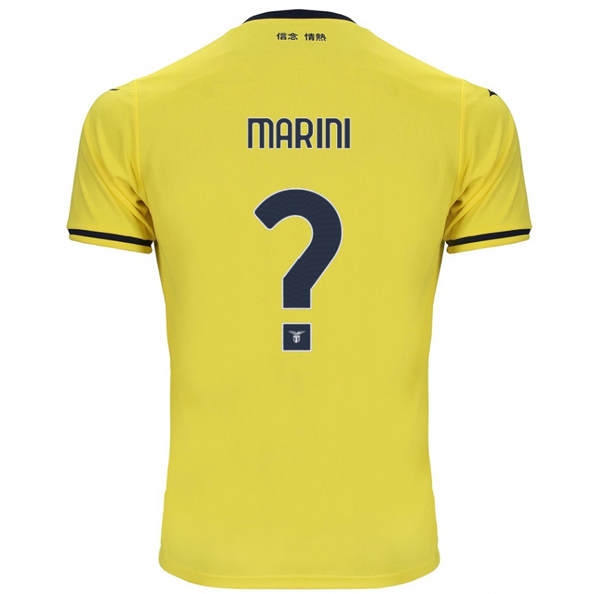 Enfant Football Maillot Matteo Marini #0 Jaune Tenues Extérieur 2024/25 Canada