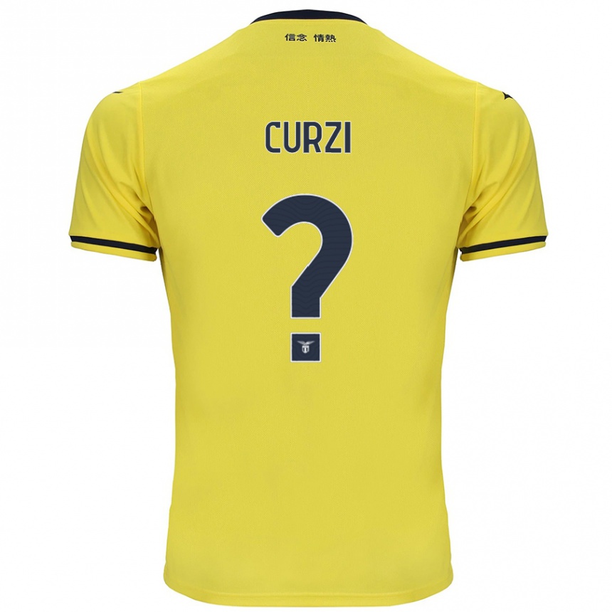 Kids Football Simone Curzi #0 Yellow Away Jersey 2024/25 T-Shirt Canada