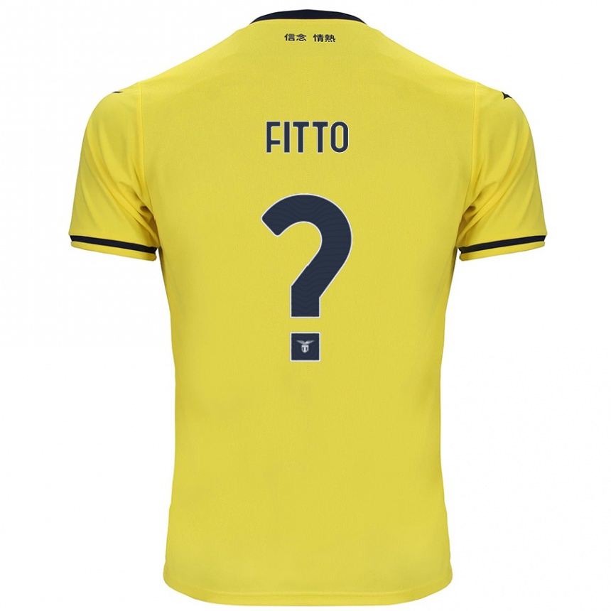 Kids Football Gabriele Fitto #0 Yellow Away Jersey 2024/25 T-Shirt Canada