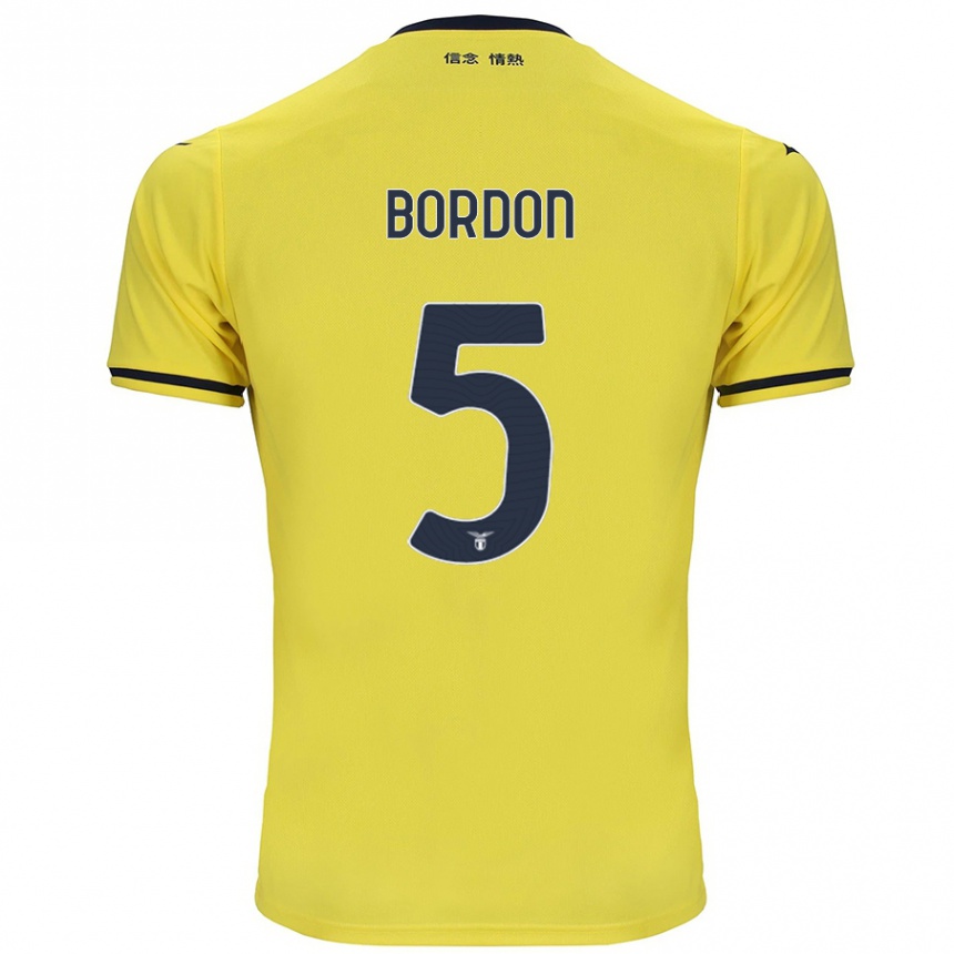 Kids Football Filipe Bordon #5 Yellow Away Jersey 2024/25 T-Shirt Canada