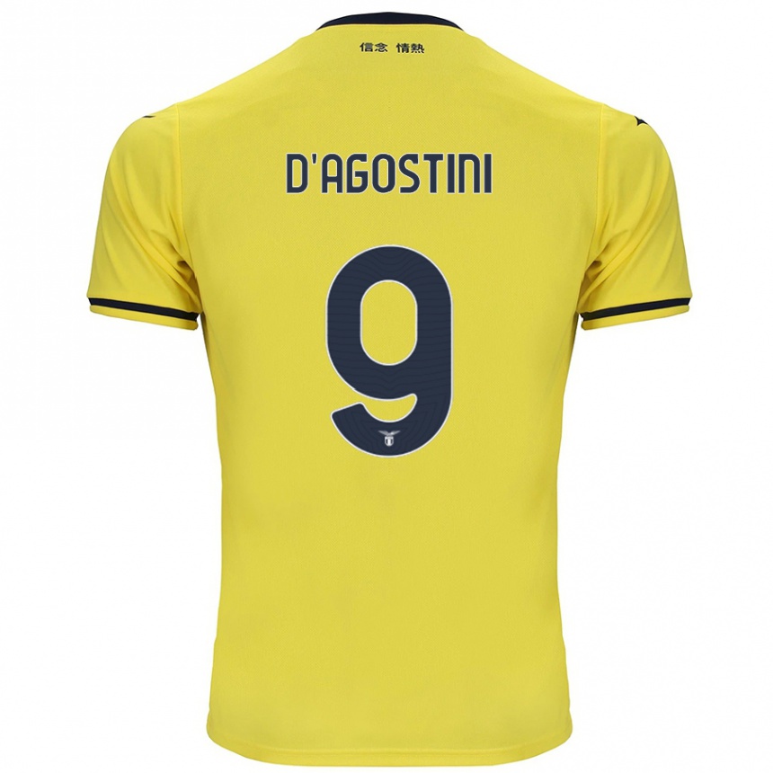 Kids Football Lorenzo D'agostini #9 Yellow Away Jersey 2024/25 T-Shirt Canada