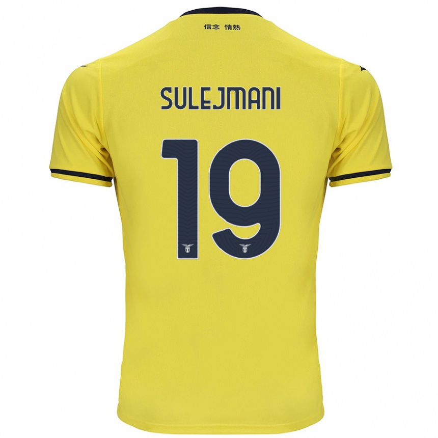 Kids Football Flavio Sulejmani #19 Yellow Away Jersey 2024/25 T-Shirt Canada