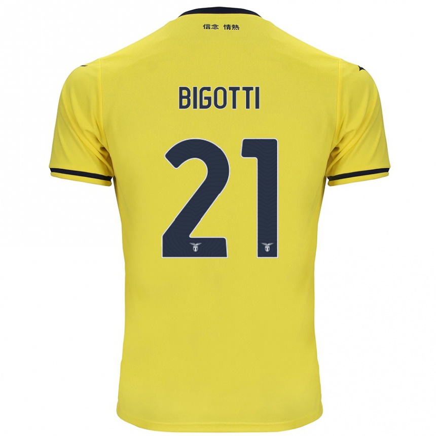 Enfant Football Maillot Massimo Bigotti #21 Jaune Tenues Extérieur 2024/25 Canada