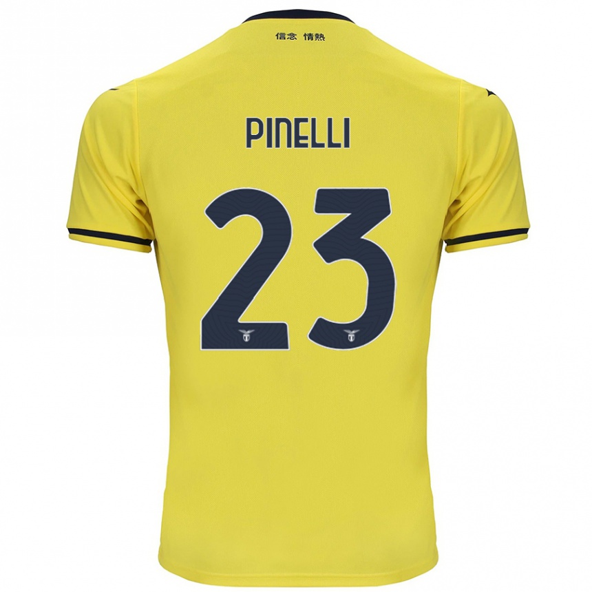 Kids Football Pietro Pinelli #23 Yellow Away Jersey 2024/25 T-Shirt Canada