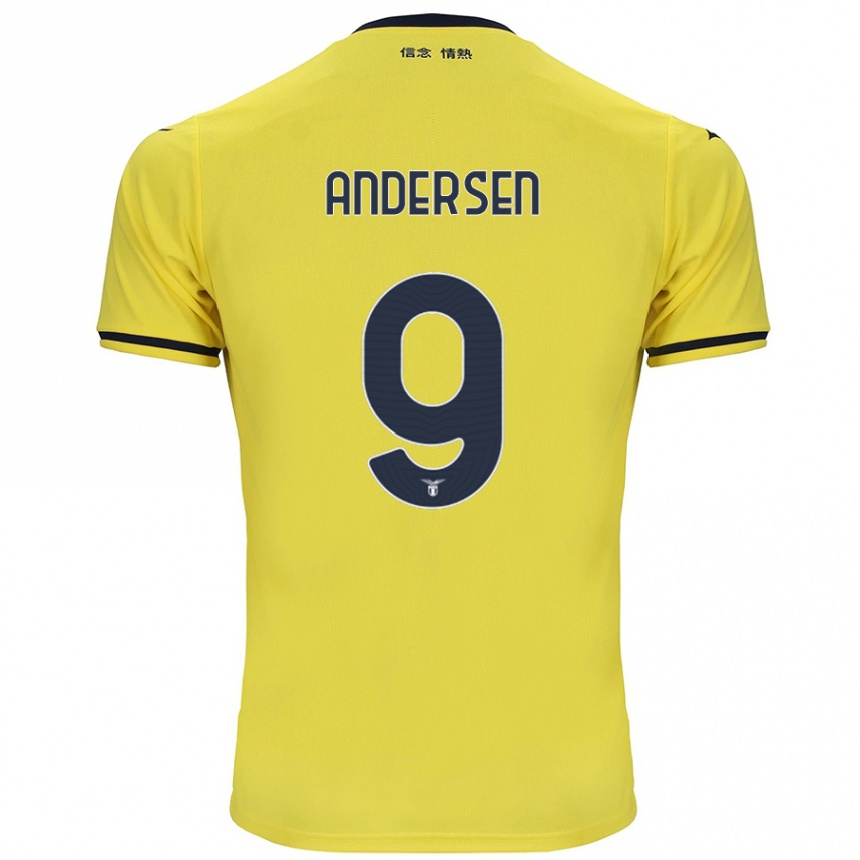 Enfant Football Maillot Signe Holt Andersen #9 Jaune Tenues Extérieur 2024/25 Canada