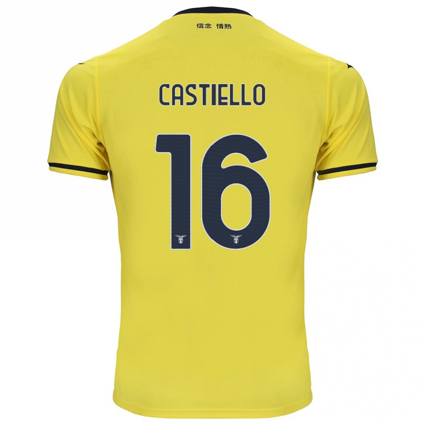 Enfant Football Maillot Antonietta Castiello #16 Jaune Tenues Extérieur 2024/25 Canada