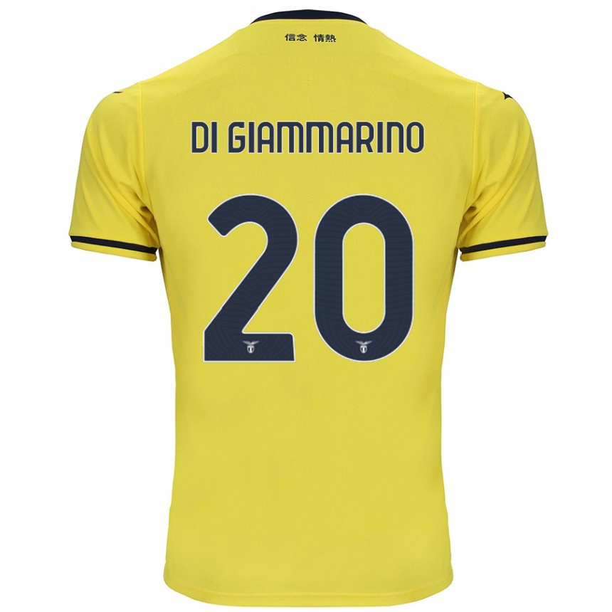 Kids Football Virginia Di Giammarino #20 Yellow Away Jersey 2024/25 T-Shirt Canada