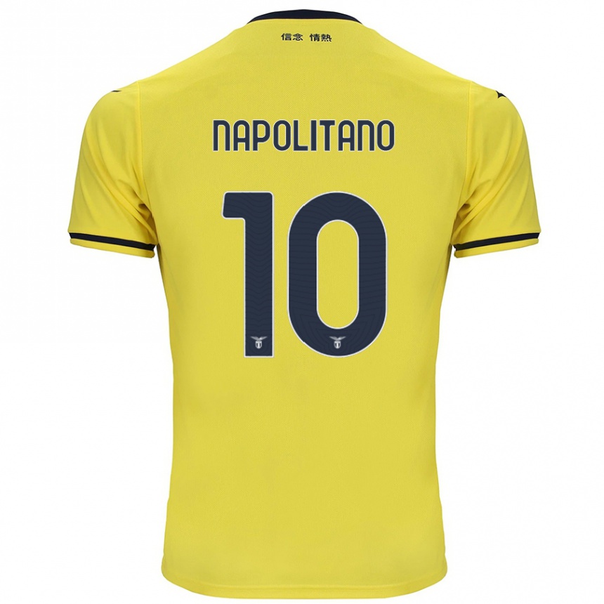 Kids Football Luca Napolitano #10 Yellow Away Jersey 2024/25 T-Shirt Canada