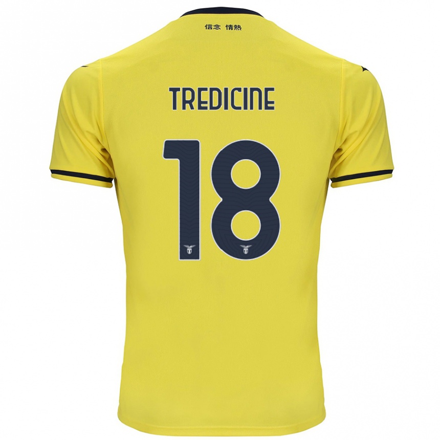 Kids Football Manuel Tredicine #18 Yellow Away Jersey 2024/25 T-Shirt Canada