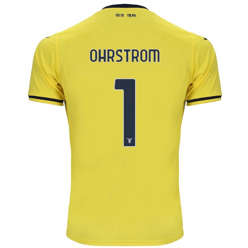 Enfant Football Maillot Stephanie Ohrstrom #1 Jaune Tenues Extérieur 2024/25 Canada