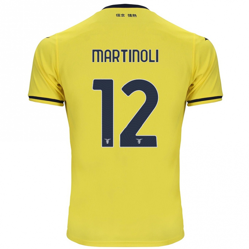 Enfant Football Maillot Elettra Martinoli #12 Jaune Tenues Extérieur 2024/25 Canada