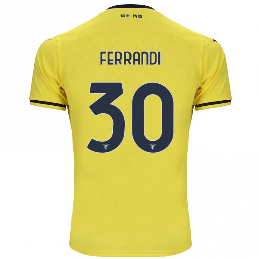 Enfant Football Maillot Giulia Ferrandi #30 Jaune Tenues Extérieur 2024/25 Canada