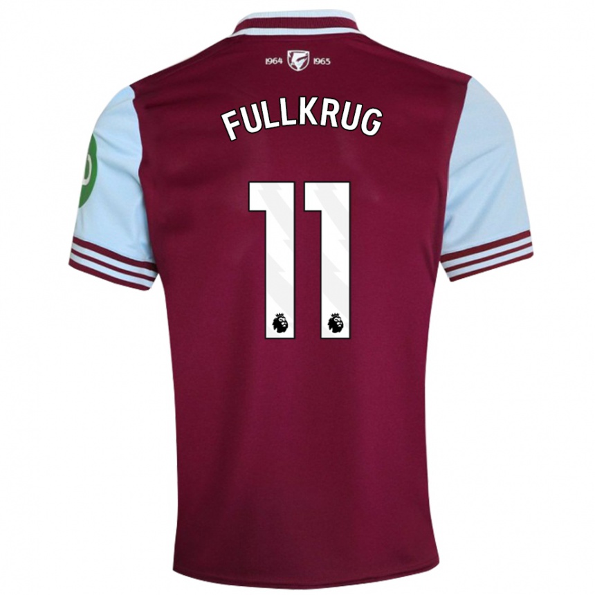 Men Football Niclas Füllkrug #11 Dark Red Home Jersey 2024/25 T-Shirt Canada