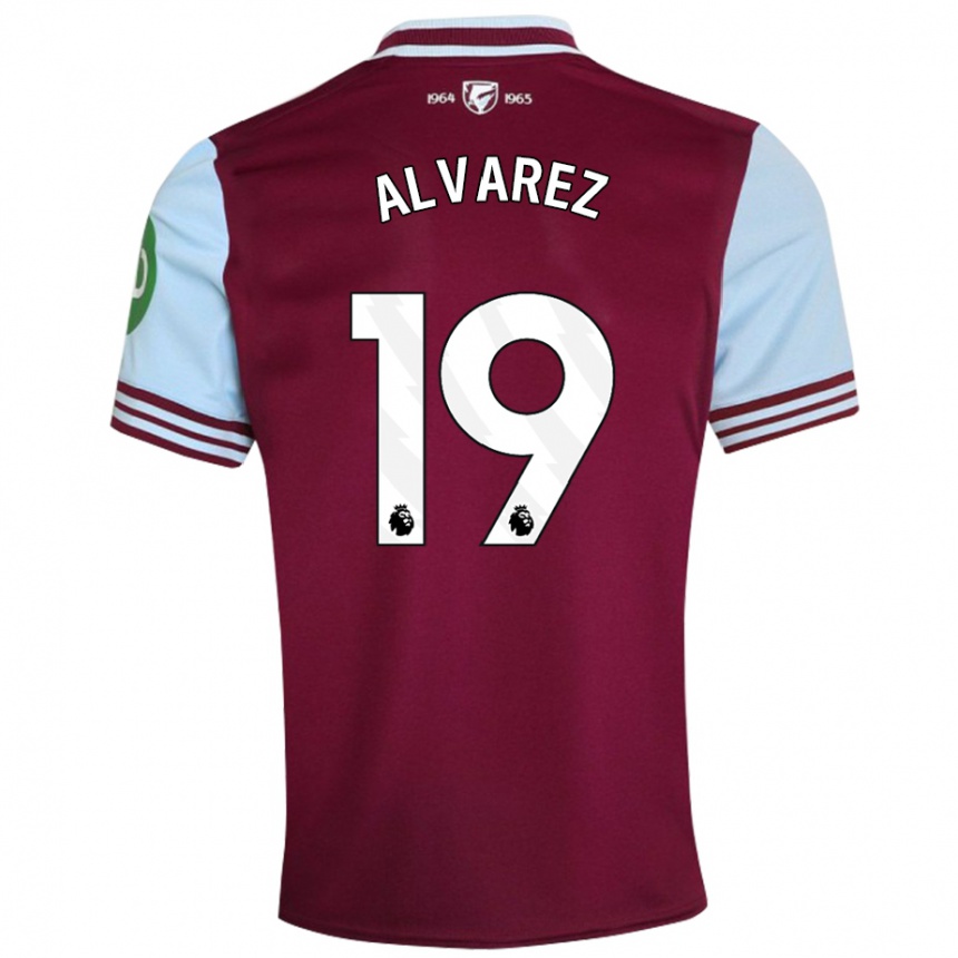 Men Football Edson Alvarez #19 Dark Red Home Jersey 2024/25 T-Shirt Canada