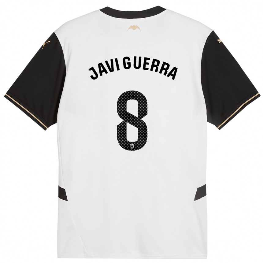 Homme Football Maillot Javi Guerra #8 Blanc Noir Tenues Domicile 2024/25 Canada