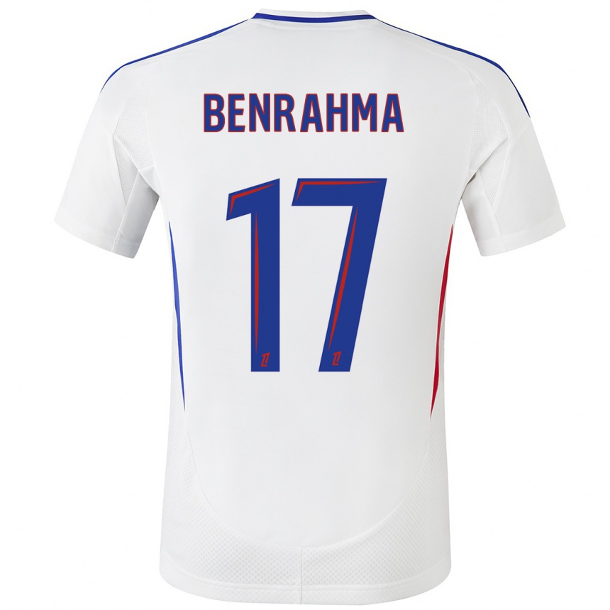 Men Football Said Benrahma #17 White Blue Home Jersey 2024/25 T-Shirt Canada