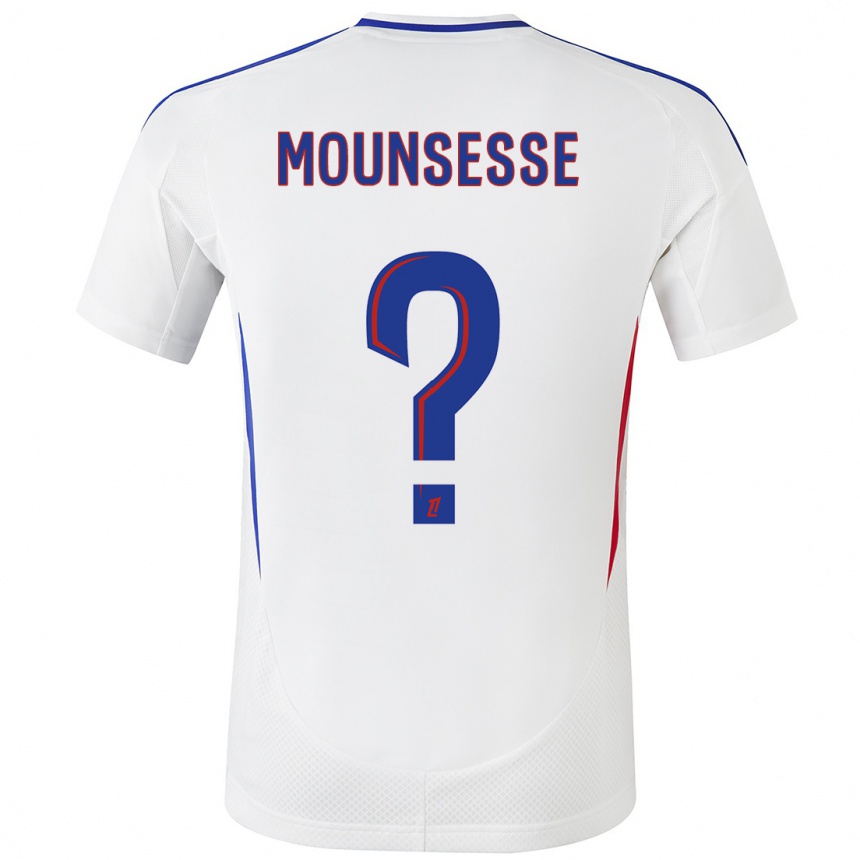 Homme Football Maillot Jeremy Mounsesse #0 Blanc Bleu Tenues Domicile 2024/25 Canada