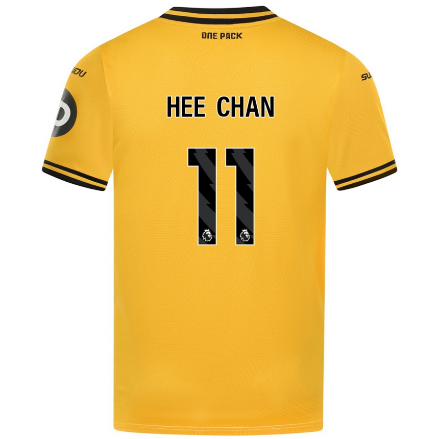 Homme Football Maillot Hee Chan Hwang #11 Jaune Tenues Domicile 2024/25 Canada