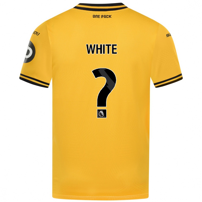 Men Football Alfie White #0 Yellow Home Jersey 2024/25 T-Shirt Canada