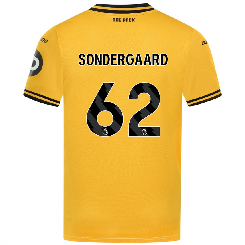 Homme Football Maillot Andreas Sondergaard #62 Jaune Tenues Domicile 2024/25 Canada