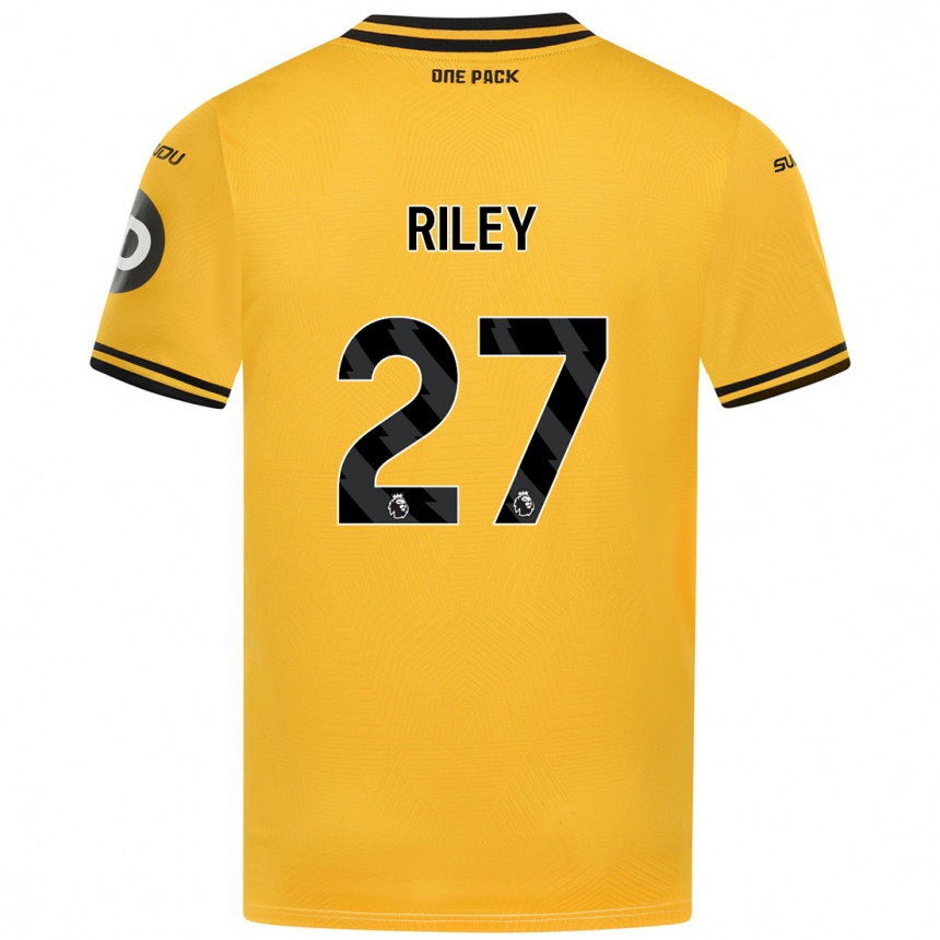 Homme Football Maillot Lauren Riley #27 Jaune Tenues Domicile 2024/25 Canada