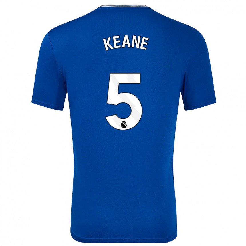 Homme Football Maillot Michael Keane #5 Bleu Avec Tenues Domicile 2024/25 Canada