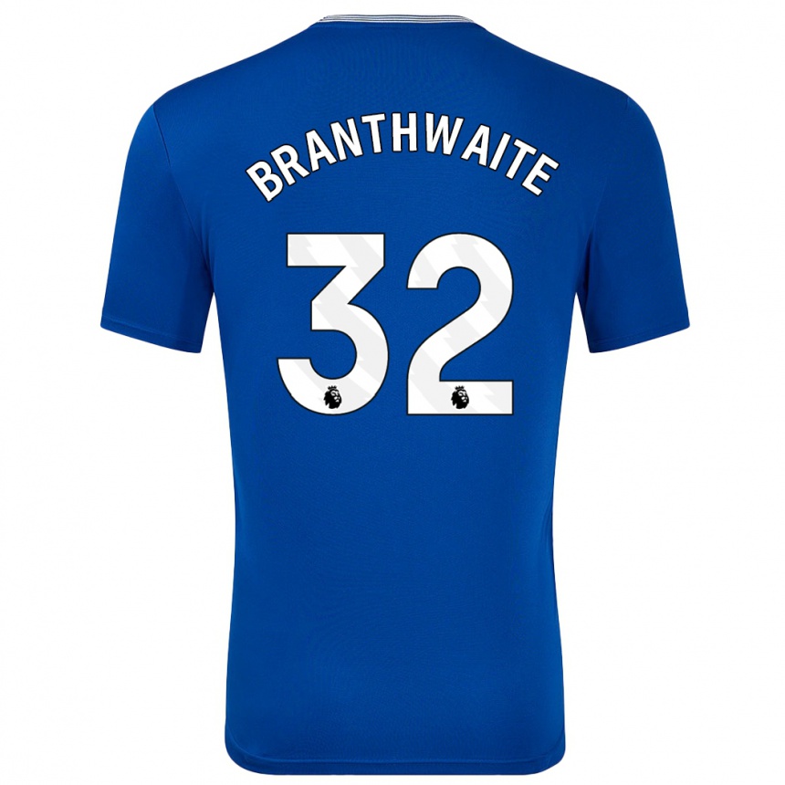 Homme Football Maillot Jarrad Branthwaite #32 Bleu Avec Tenues Domicile 2024/25 Canada