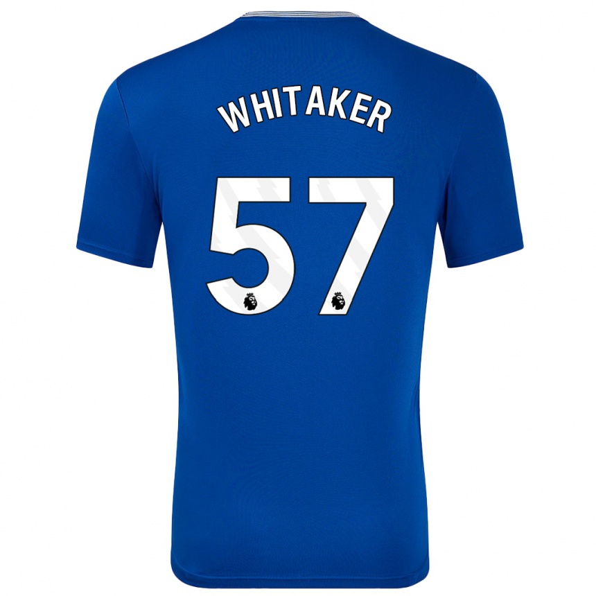 Homme Football Maillot Charlie Whitaker #57 Bleu Avec Tenues Domicile 2024/25 Canada