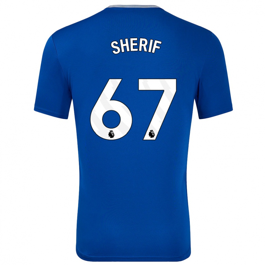 Homme Football Maillot Martin Sherif #67 Bleu Avec Tenues Domicile 2024/25 Canada