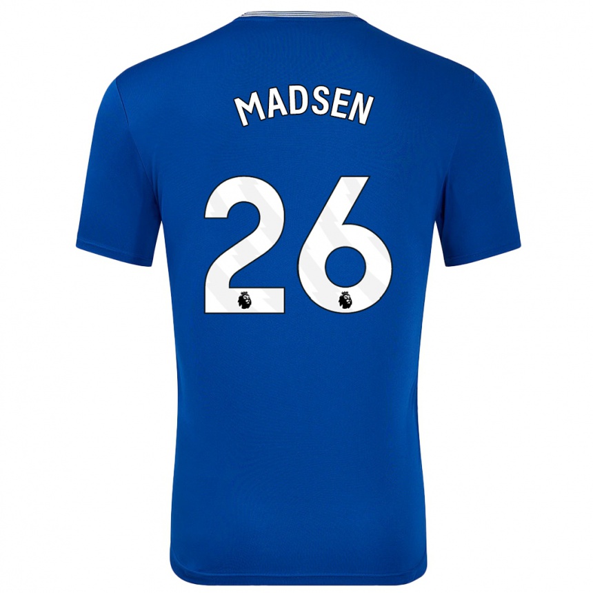 Men Football Rikke Madsen #26 Blue With Home Jersey 2024/25 T-Shirt Canada