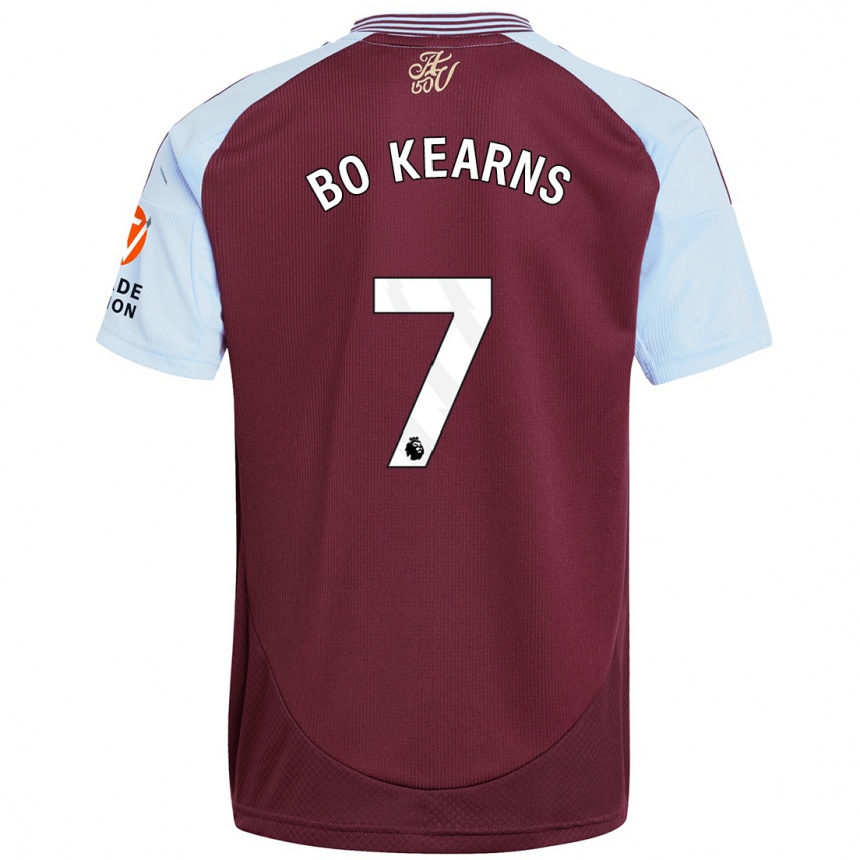 Men Football Missy Bo Kearns #7 Burgundy Sky Blue Home Jersey 2024/25 T-Shirt Canada