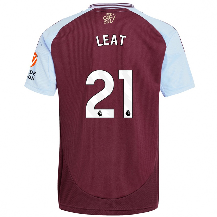 Homme Football Maillot Anna Leat #21 Bordeaux Bleu Ciel Tenues Domicile 2024/25 Canada