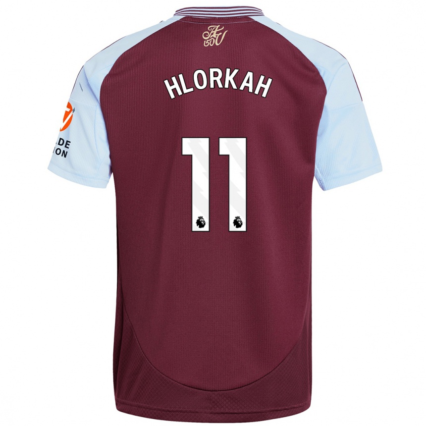 Men Football Chantelle Boye-Hlorkah #11 Burgundy Sky Blue Home Jersey 2024/25 T-Shirt Canada