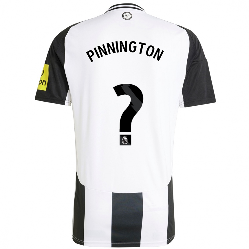 Men Football Sam Pinnington #0 White Black Home Jersey 2024/25 T-Shirt Canada