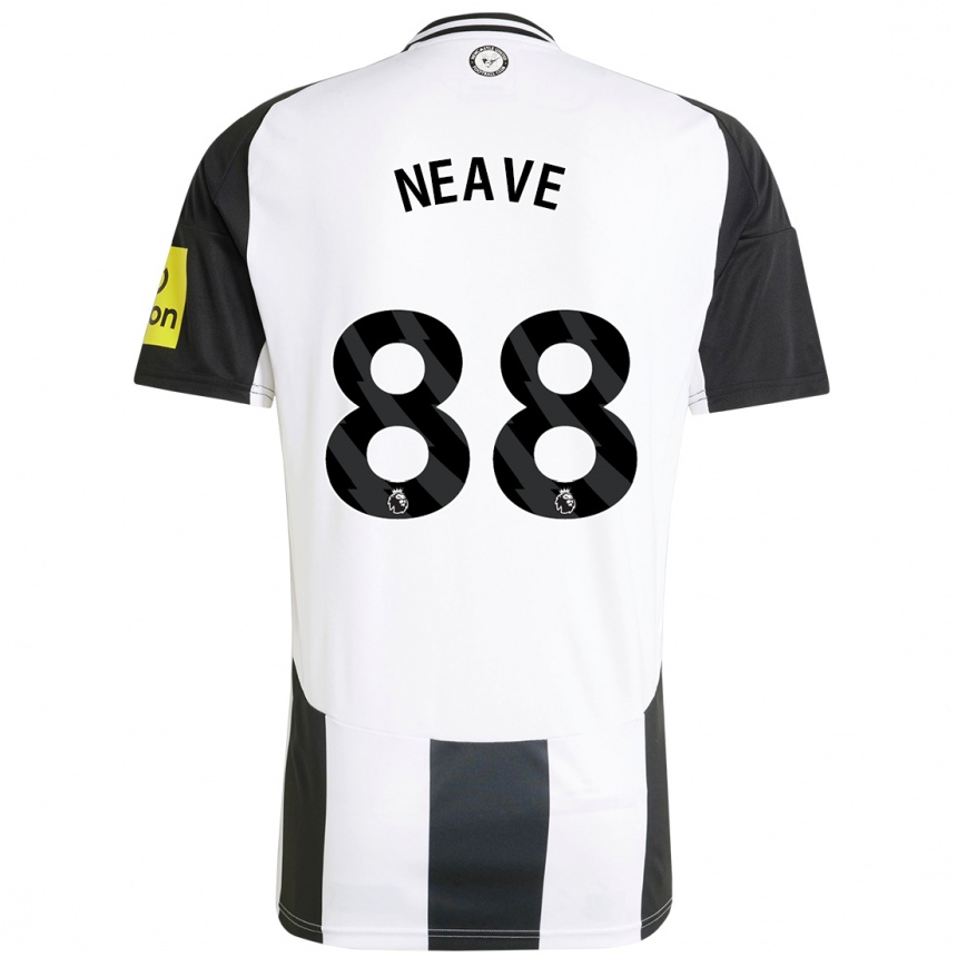 Homme Football Maillot Sean Neave #88 Blanc Noir Tenues Domicile 2024/25 Canada