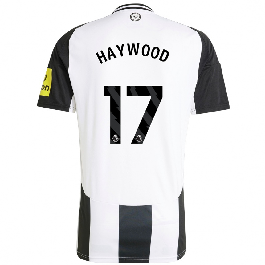 Homme Football Maillot Sophie Haywood #17 Blanc Noir Tenues Domicile 2024/25 Canada