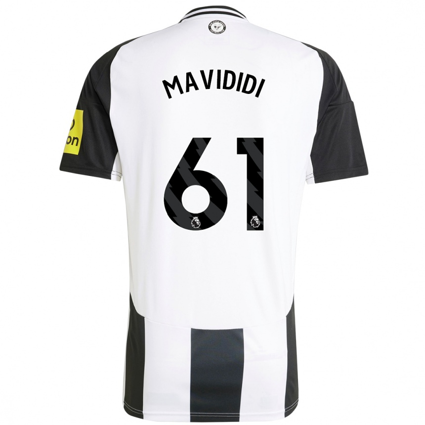 Homme Football Maillot Shaun Mavididi #61 Blanc Noir Tenues Domicile 2024/25 Canada