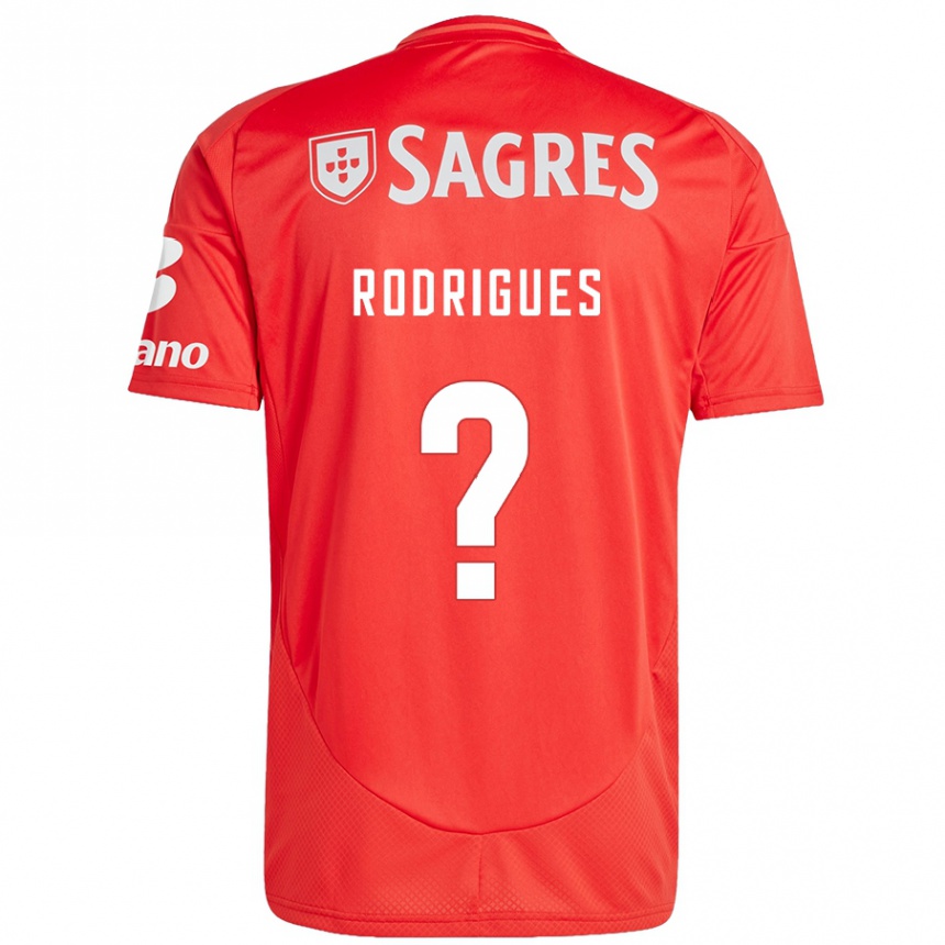 Homme Football Maillot Miguel Rodrigues #0 Rouge Blanc Tenues Domicile 2024/25 Canada