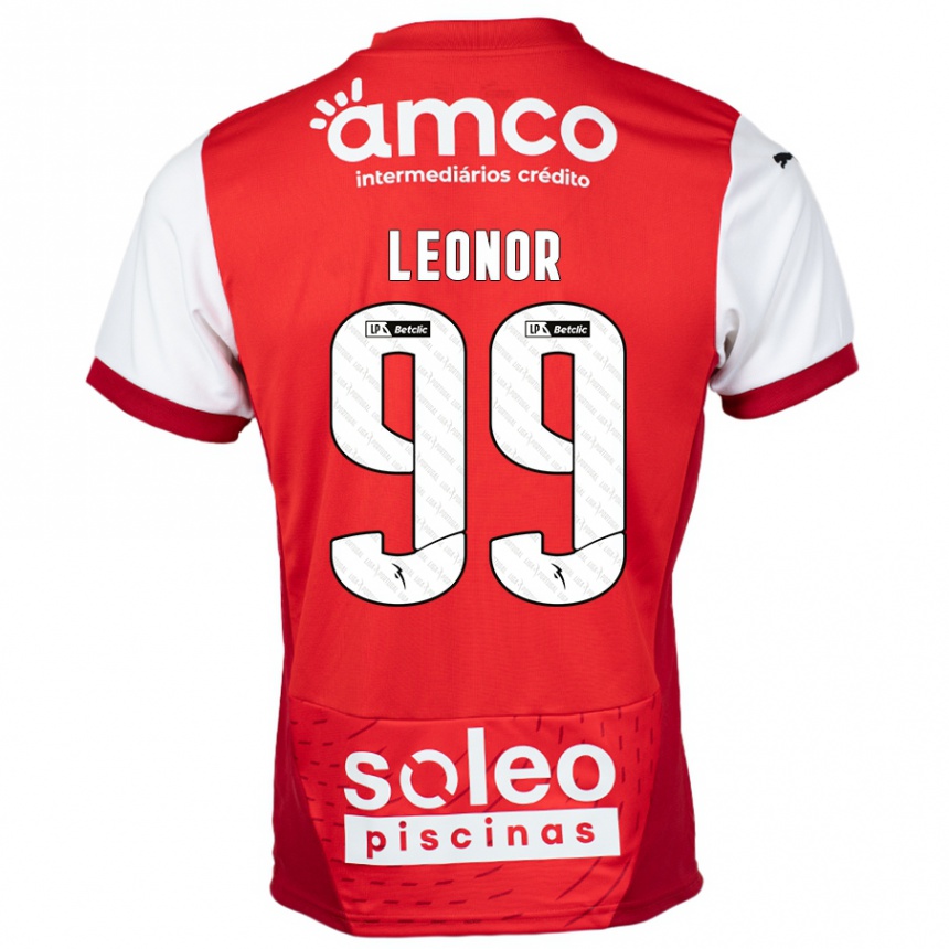 Men Football Maria Leonor #99 Red White Home Jersey 2024/25 T-Shirt Canada