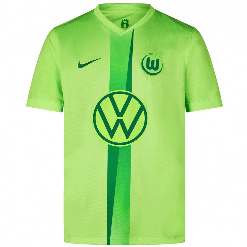 Homme Football Maillot Votre Nom #0 Vert Fluo Tenues Domicile 2024/25 Canada