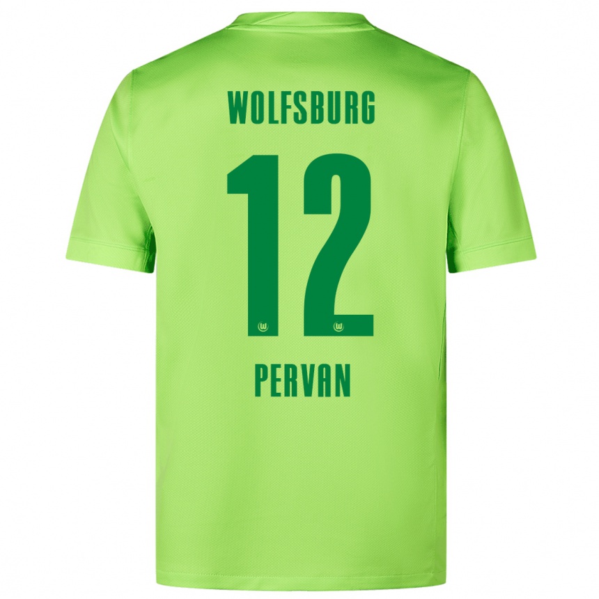 Men Football Pavao Pervan #12 Fluorescent Green Home Jersey 2024/25 T-Shirt Canada