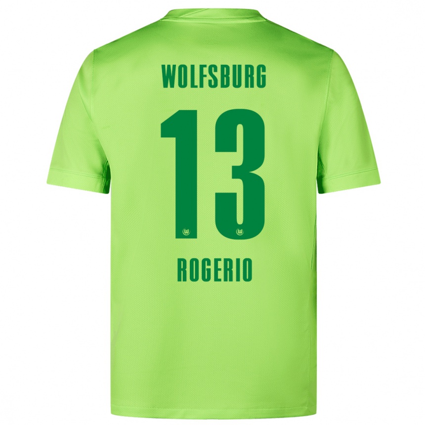 Men Football Rogério #13 Fluorescent Green Home Jersey 2024/25 T-Shirt Canada