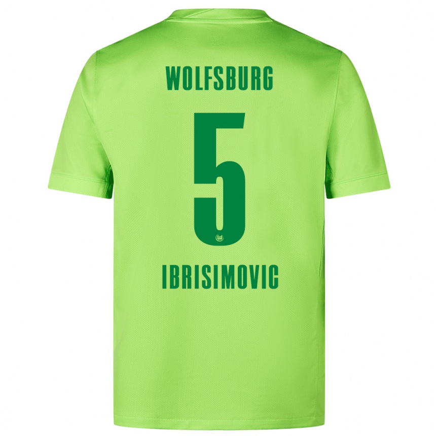 Men Football Amar Ibrisimovic #5 Fluorescent Green Home Jersey 2024/25 T-Shirt Canada