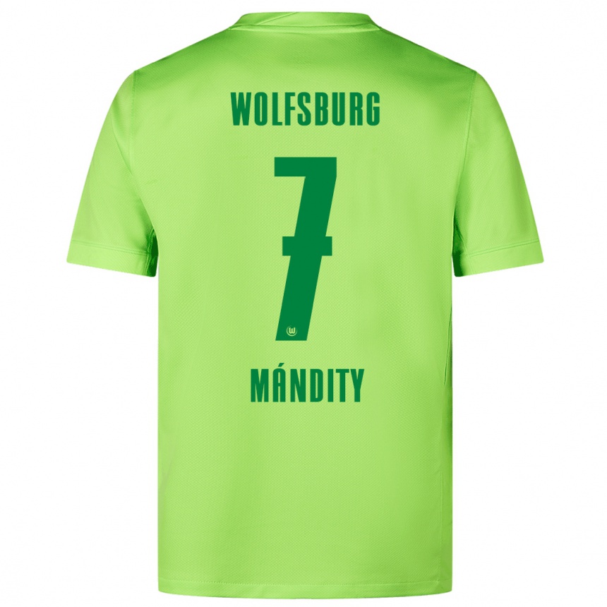 Men Football Márkó Mándity #7 Fluorescent Green Home Jersey 2024/25 T-Shirt Canada